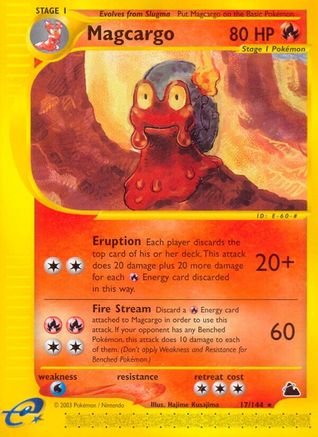Magcargo 017/144 - Reverse Holofoil Skyridge