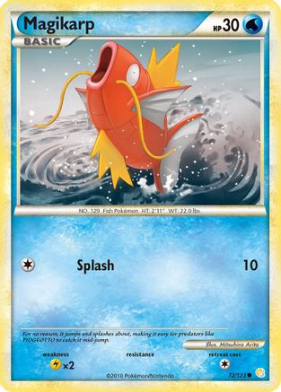 Magikarp 072/123  - Reverse Holofoil HeartGold SoulSilver
