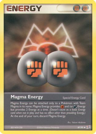 Magma Energy 087/95 - Reverse Holofoil Team Magma vs Team Aqua