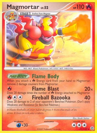 Magmortar 031/132  - Reverse Holofoil Secret Wonders