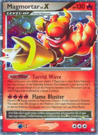 Magmortar Lv.X 123/123  - Holofoil Mysterious Treasures