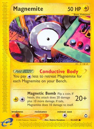 Magnemite 091/147 - Reverse Holofoil Aquapolis