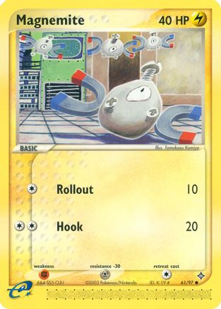 Magnemite 061/97 - Reverse Holofoil Dragon