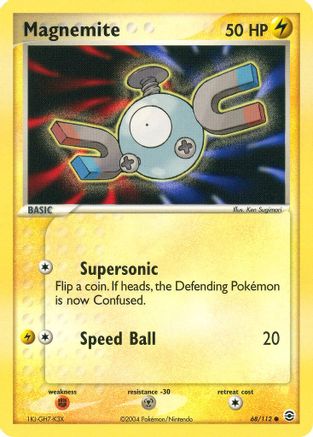Magnemite 068/112 - Reverse Holofoil FireRed & LeafGreen
