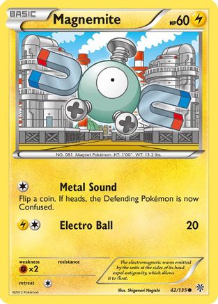 Magnemite 042/135  - Reverse Holofoil Plasma Storm