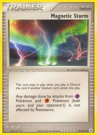 Magnetic Storm 091/101 - Reverse Holofoil Hidden Legends