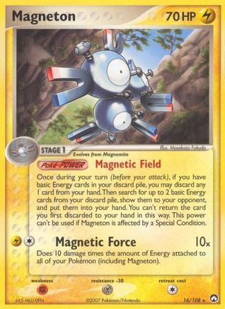 Magneton 016/108 - Reverse Holofoil Power Keepers