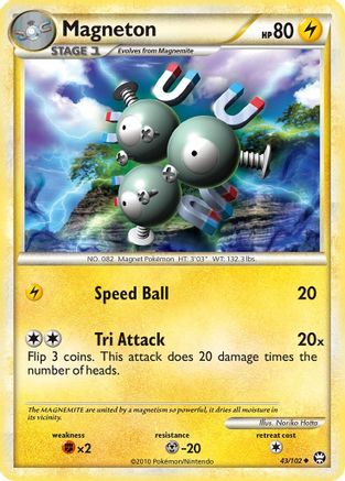 Magneton 043/102  - Reverse Holofoil Triumphant