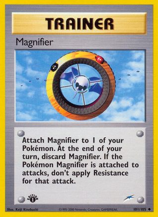 Magnifier 101/105 - 1st Edition Neo Destiny