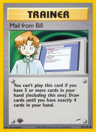 Mail from Bill 105/105 - 1st Edition Neo Destiny