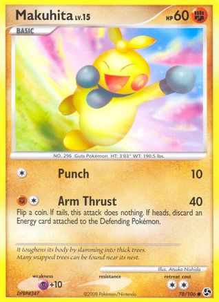 Makuhita 078/106  - Reverse Holofoil Great Encounters