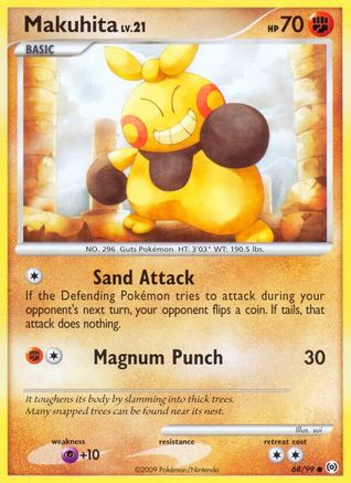 Makuhita 068/99  - Reverse Holofoil Arceus