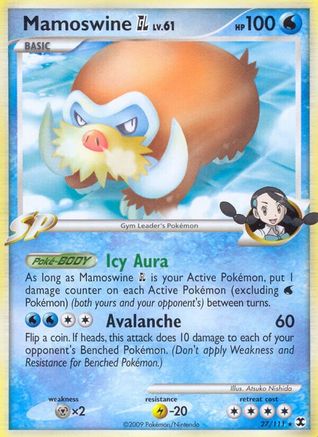 Mamoswine GL 027/111  - Reverse Holofoil Rising Rivals