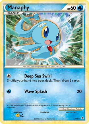 Manaphy 003/95  - Reverse Holofoil Unleashed