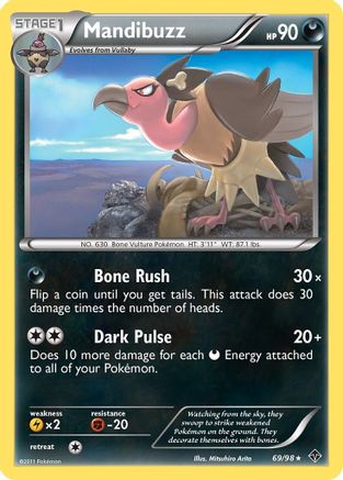 Mandibuzz 069/98  - Reverse Holofoil Emerging Powers