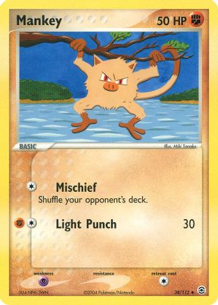 Mankey 038/112 - Reverse Holofoil FireRed & LeafGreen