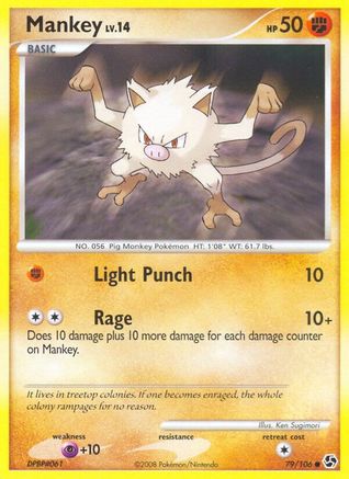 Mankey 079/106  - Reverse Holofoil Great Encounters