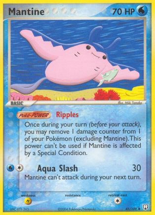 Mantine 045/109 - Reverse Holofoil Team Rocket Returns