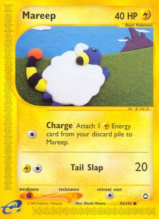 Mareep 093/147 - Reverse Holofoil Aquapolis