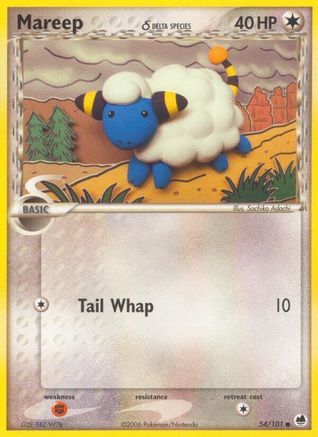 Mareep (Delta Species) 054/101 - Reverse Holofoil Dragon Frontiers