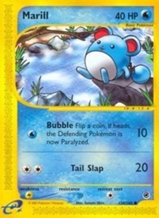 Marill 120/165 - Reverse Holofoil Expedition