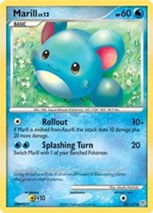 Marill 088/130  - Reverse Holofoil Diamond and Pearl