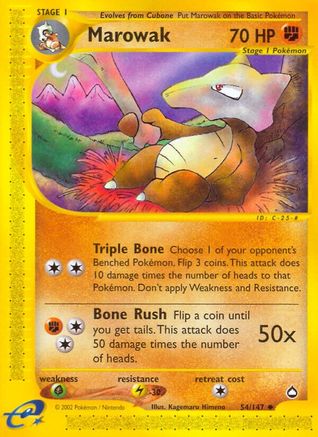 Marowak 054/147 - Reverse Holofoil Aquapolis