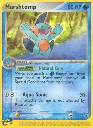 Marshtomp 041/109 - Reverse Holofoil Ruby and Sapphire