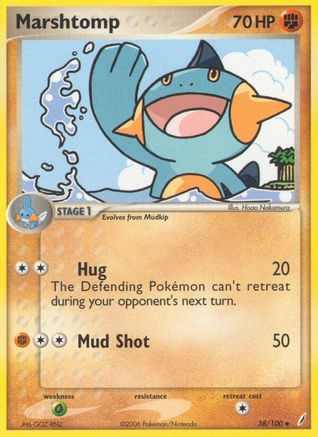 Marshtomp 038/100 - Reverse Holofoil Crystal Guardians