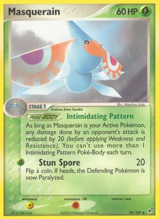 Masquerain 039/107 - Reverse Holofoil Deoxys