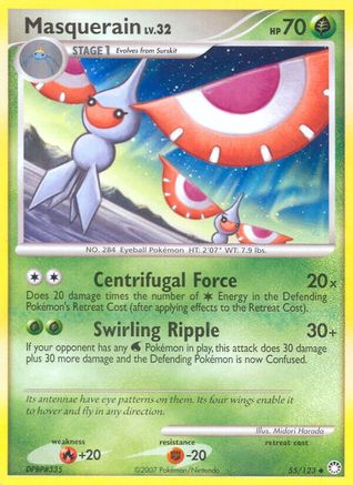 Masquerain 055/123  - Reverse Holofoil Mysterious Treasures