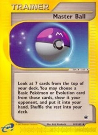 Master Ball 143/165 - Reverse Holofoil Expedition