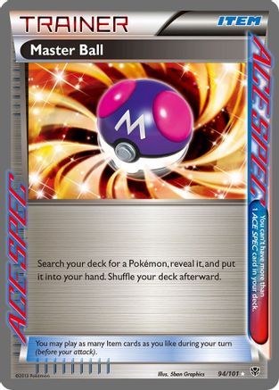 Master Ball 094/101  - Holofoil Plasma Blast