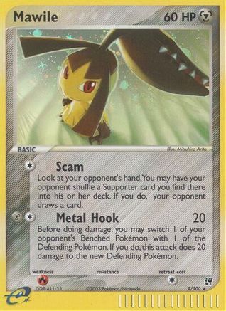 Mawile 009/100 - Reverse Holofoil Sandstorm