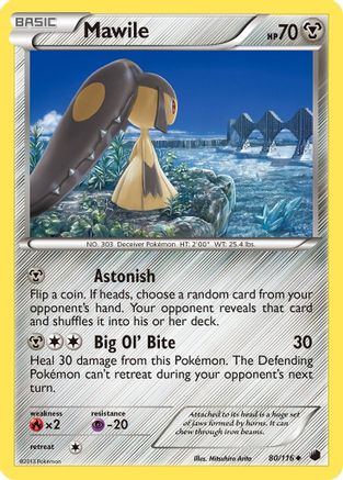 Mawile 080/116  - Reverse Holofoil Plasma Freeze