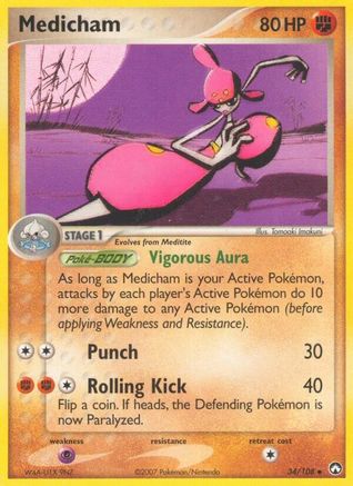 Medicham 034/108 - Reverse Holofoil Power Keepers