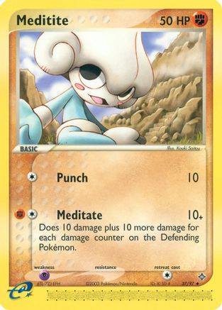 Meditite 037/97 - Reverse Holofoil Dragon
