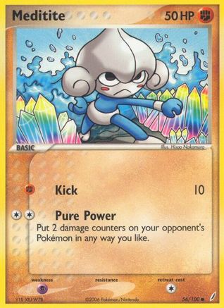 Meditite 056/100 - Reverse Holofoil Crystal Guardians