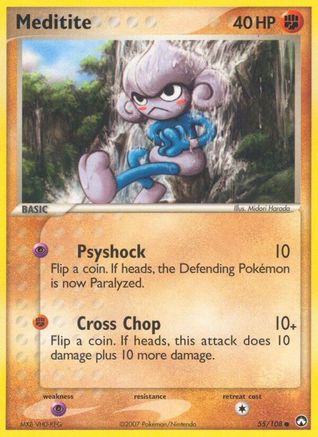 Meditite 055/108 - Reverse Holofoil Power Keepers