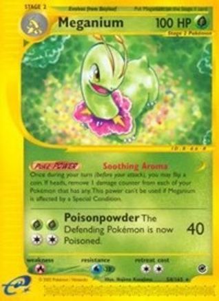 Meganium 054/165 - Reverse Holofoil Expedition
