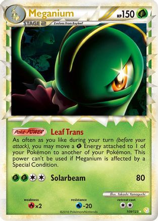 Meganium (Prime) 109/123  - Holofoil HeartGold SoulSilver