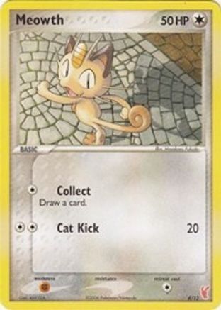 Meowth 004  EX Trainer Kit 2 Plusle & Minun
