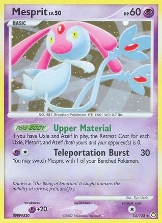 Mesprit 014/123  - Holofoil Mysterious Treasures