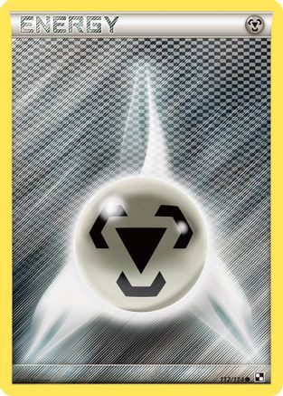 Metal Energy (Basic) 112/114  - Reverse Holofoil Black and White