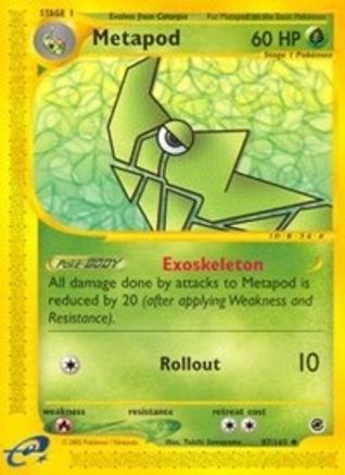 Metapod 087/165 - Reverse Holofoil Expedition