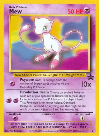 Mew 008 WoTC Promo