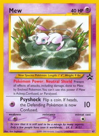 Mew 047/53 WoTC Promo