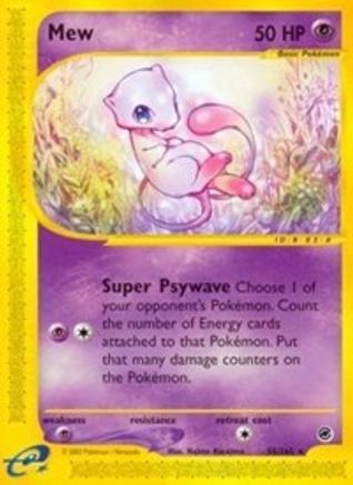 Mew 055/165 - Reverse Holofoil Expedition
