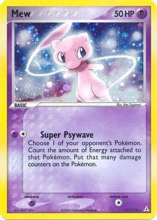 Mew 111/110 - Holofoil Holon Phantoms