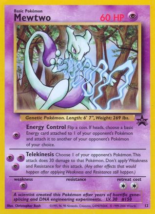 Mewtwo 012/53 WoTC Promo